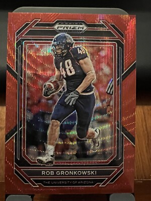 2023 Panini Prizm Draft Picks - Rob Gronkowski #84 Ruby Wave Prizm
