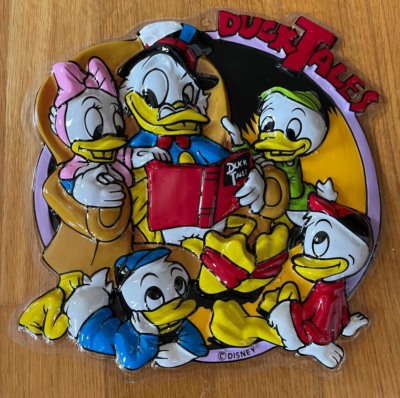 Vintage 90's DISNEY Duck Tales Plastic Wall Hang-Ups 3d Decoration