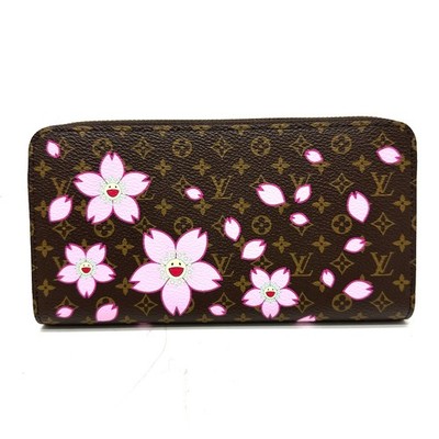 LOUIS VUITTON M13433 Murakami Takashi Zippy Wallet Cherry Blossom