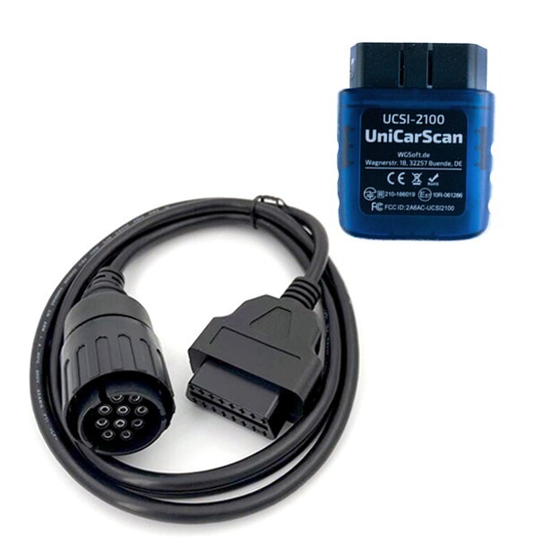 UniCarScan UCSI-2100 OBD2 Bluetooth Scanner for BimmerCode
