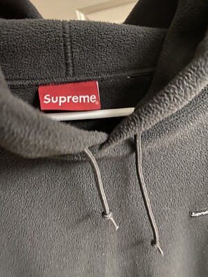 supreme small box logo hoodie hooded sweatshirt fleece polartec