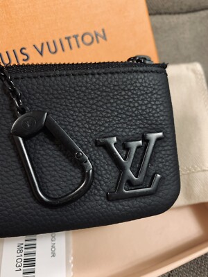 Authentic] Louis Vuitton Pochette Cles Aerogram Leather Key Pouch