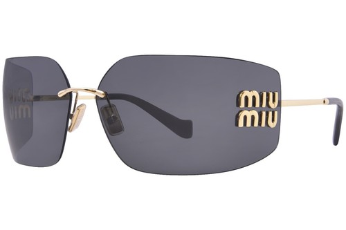 Miu Miu Sunglasses MU07OS KAY0A7 52 Sunglasses in Black Gray Lens
