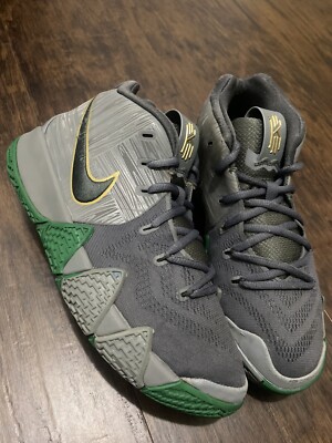 Nike Kyrie 4 City Cool Grey Celtics Green Gray Shoes 943806-001