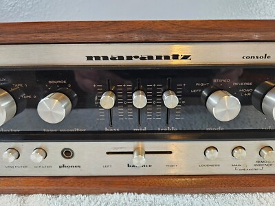 Marantz 1070 Stereo Console Amp w/ Factory Wood case. (WC-10) | eBay