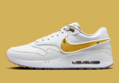Nike Air Max 1 '86 OG G NRG Eastside Golf White Gold HQ3074-100 sz