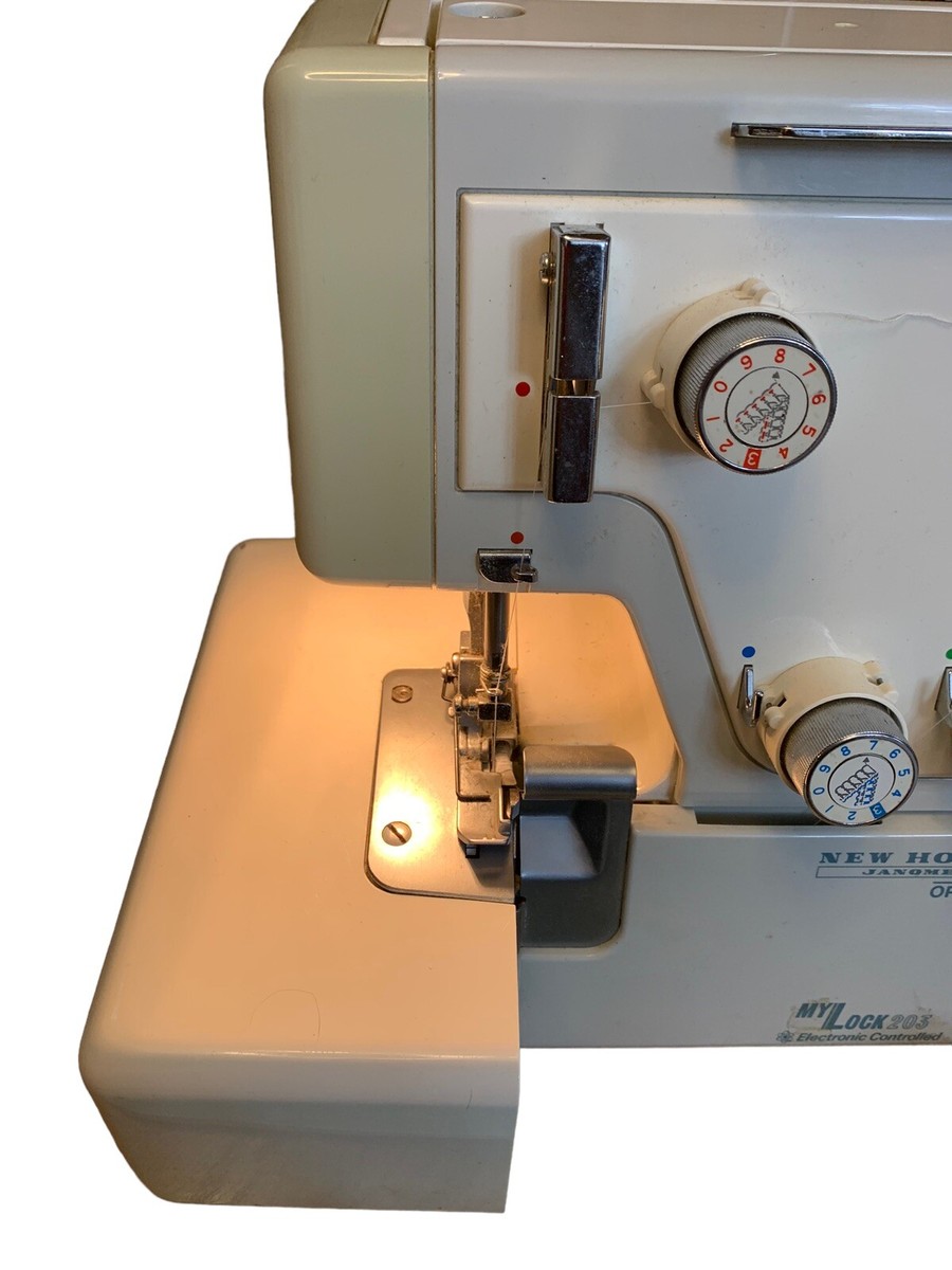 HTF JANOME NEW HOME MYLock 203 Sewing Machine Serger+Pamplet