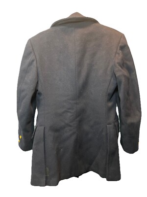 Vintage NYPD PEACOAT Navy Blue Heavy Thick Wool Smith-Gray Police