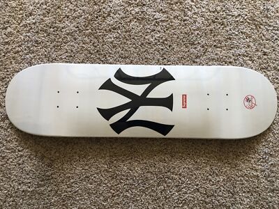 Supreme New York Yankees Skateboard Deck White S/S 15 | eBay