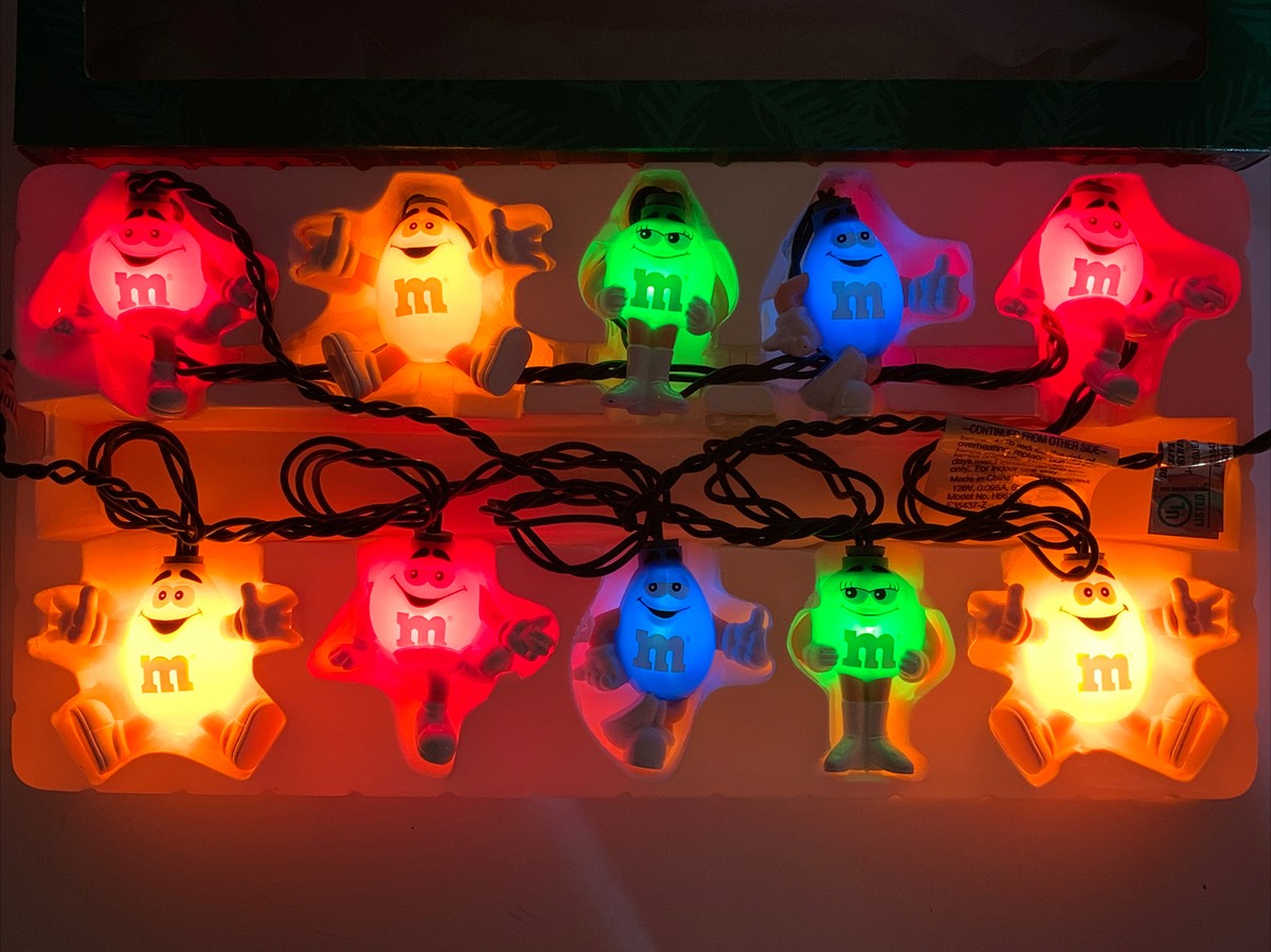 M&M's Happy Lights 10 Light Set NIB Sealed | eBay