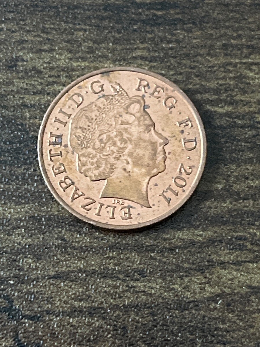 2011 Great Britain 1 Penny One Cent Lion & Harp Actual Coin TK6228