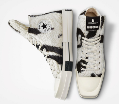 RICK OWENS DRKSHDW X CONVERSE TURBODRK HI SNEAKERS SIZE 9