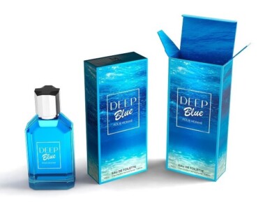 DEEP BLUE POUR HOMME designer 3.4 oz EDT cologne spray by MCH