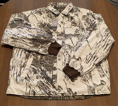 Supreme RealTree Reversible Quilted Work Jacket Snow Camo Mens