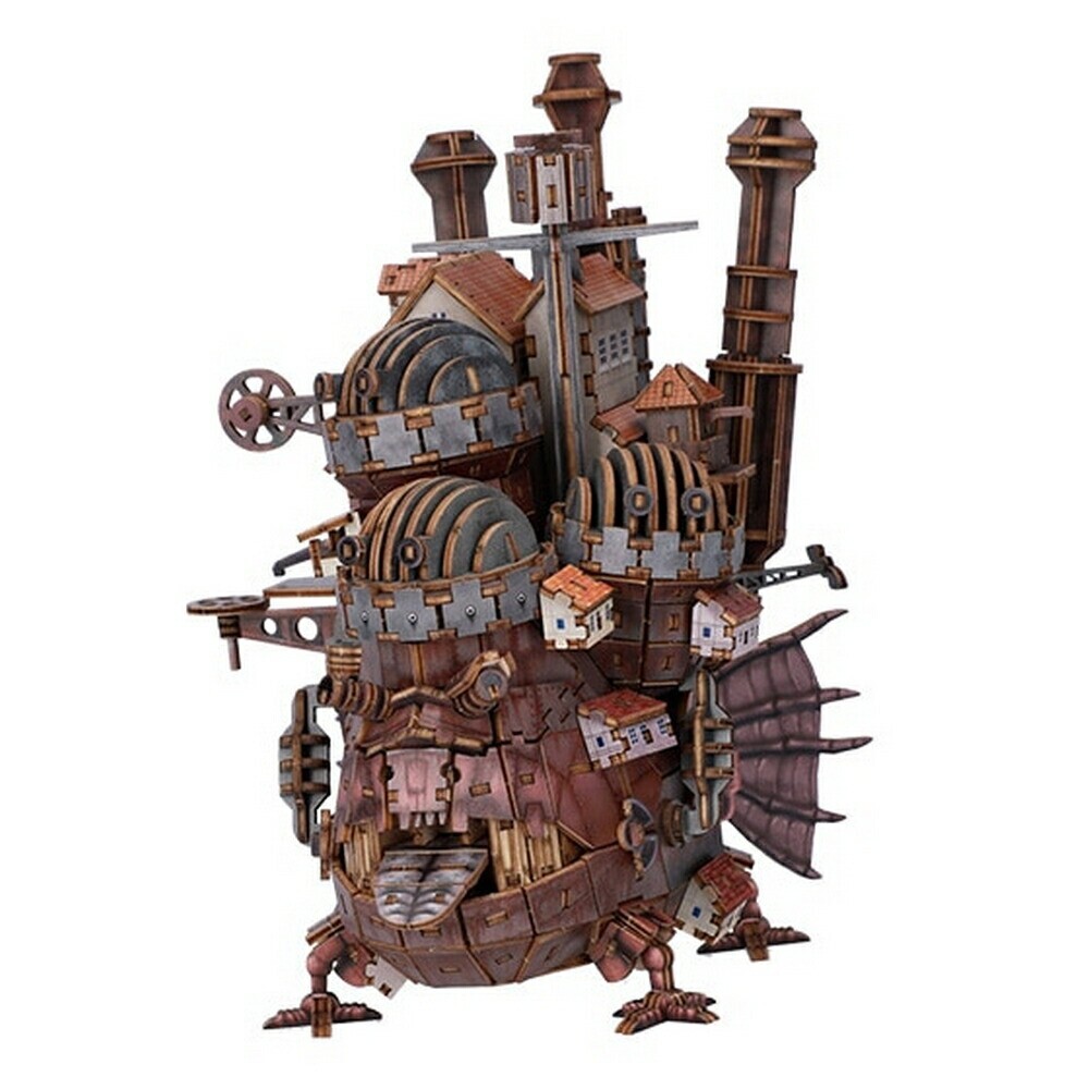 Studio Ghibli Howl's Moving Castle 3D Wooden Puzzle Kit ki-gu-mi
