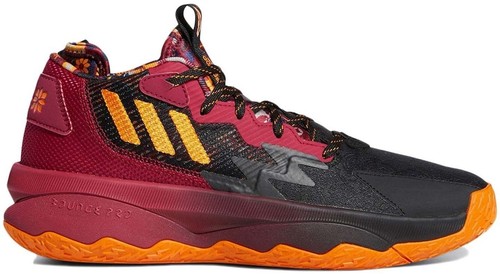 NEW Adidas Dame 8 CNY Men Shoes, Black/Orange/Multicolor, GW1816
