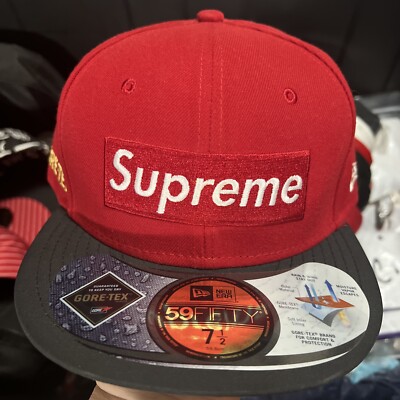 Supreme x Gore-Tex® 7 5/8 Red New Era 59Fifty Fitted Hat Cap