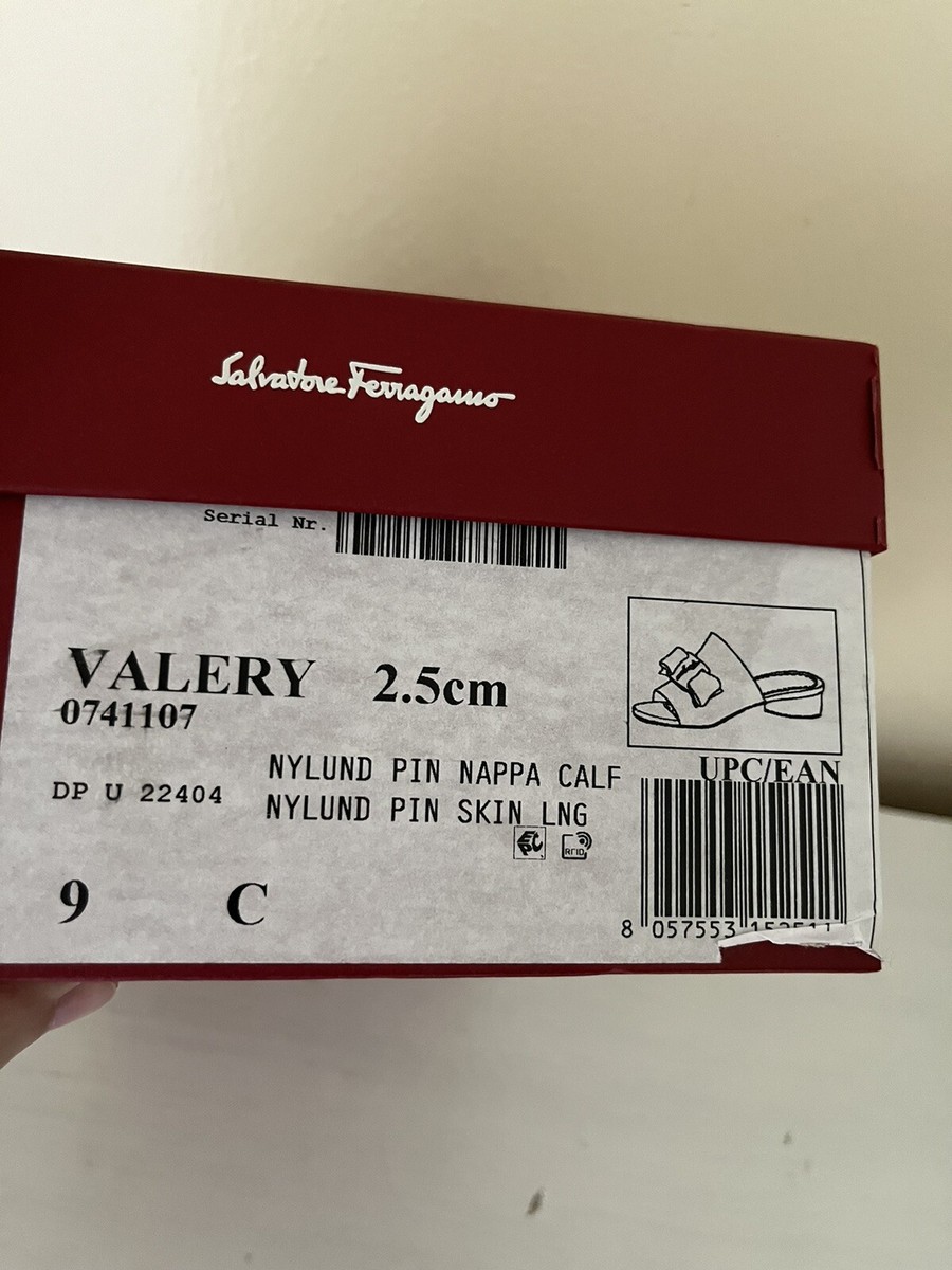 NIB Salvatore Ferragamo Women Pink Leather Sandal Shoe Size 9 Wide