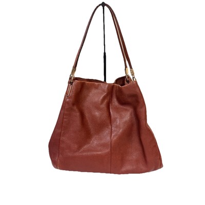 Coach Pebbled Leather Hobo Brown Madison Pheobe Shoulder Bag Purse