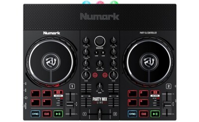 Numark Party Mix Live DJ Controller Built In Light Show Speakers