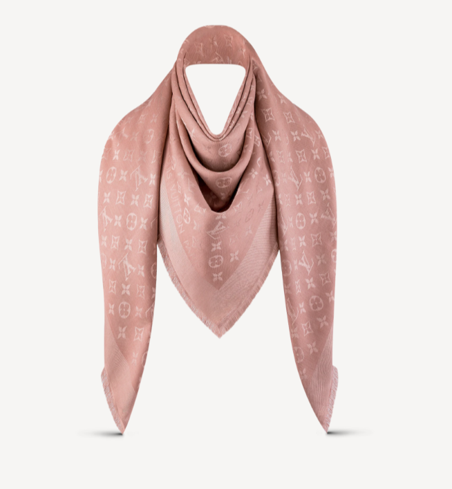 Louis Vuitton Monogram Shawl New With Tags Pink | eBay