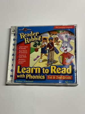 Reader Rabbit Learn to Read with Phonics Preschool Kindergarten CD