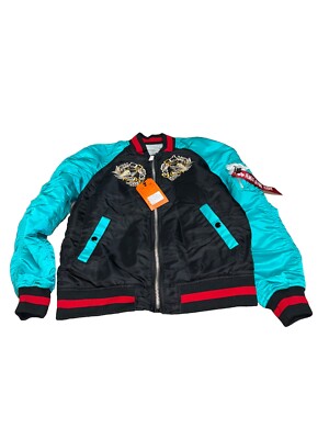 ALPHA INDUSTRIES MA-1 JAPAN SOUVENIR EAGLE REVERSIBLE BOMBER