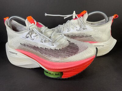 Nike Air Zoom Alphafly Next% White Pink Black Rawdacious Womens 8