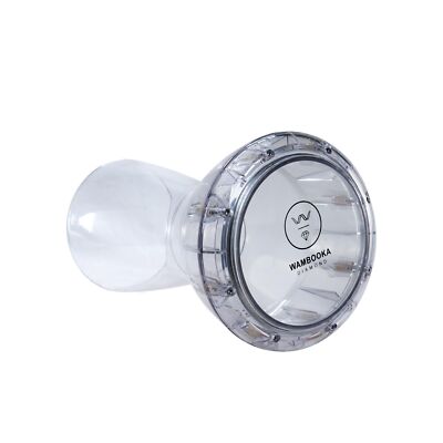 Wambooka Diamond Darbuka Drum with 8.75 inch Head, with Brass