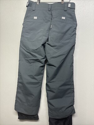 Burton Snow Pants Mens Medium Gray Biolite Snowboard Ski Cargo
