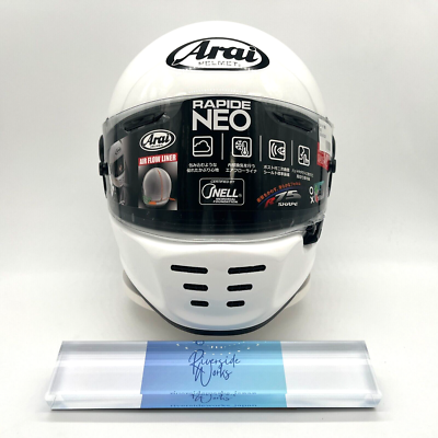 Arai RAPIDE NEO White full face Motorcycle helmet Size L 59-60cm