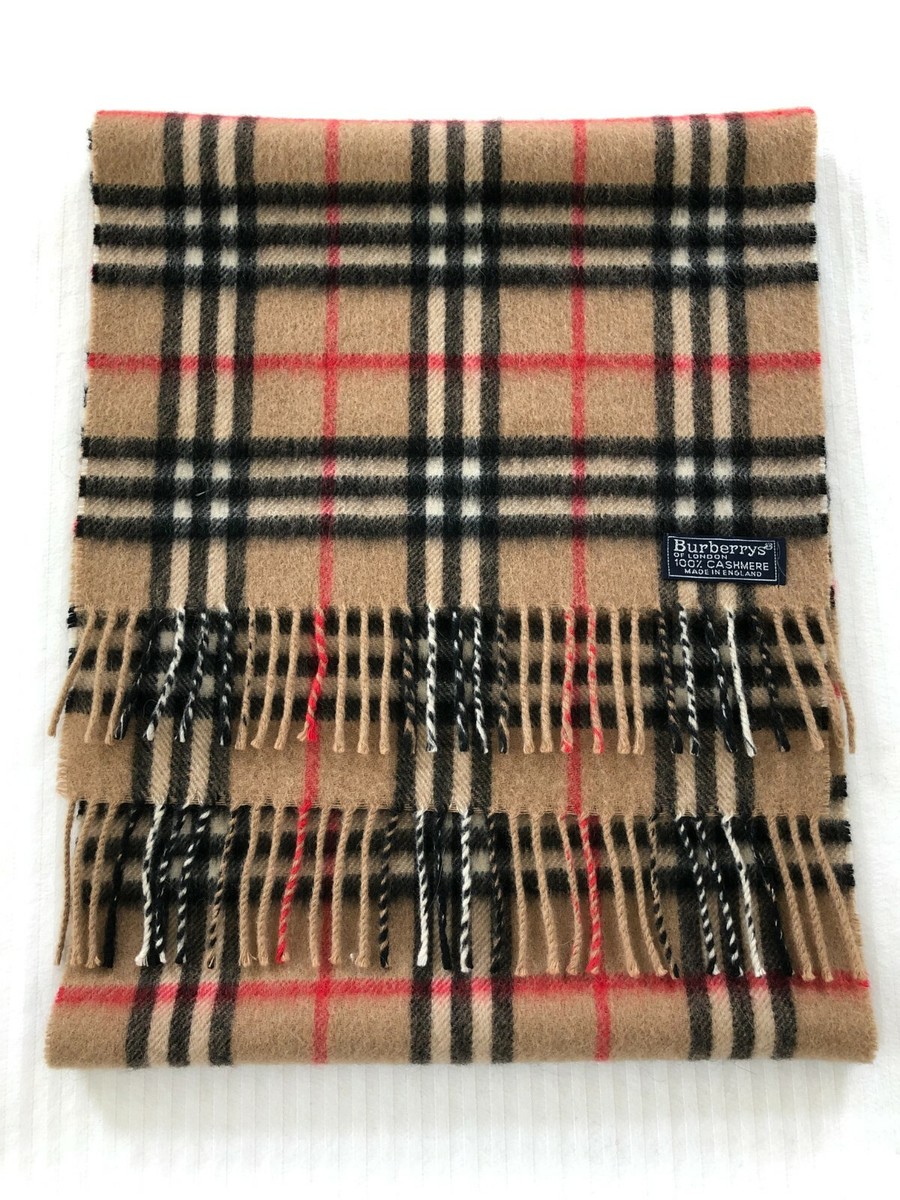Burberry Nova Check Cashmere Scarf | eBay