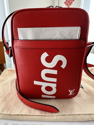Louis Vuitton x Supreme Epi Danube Red Crossbody Shoulder Bag