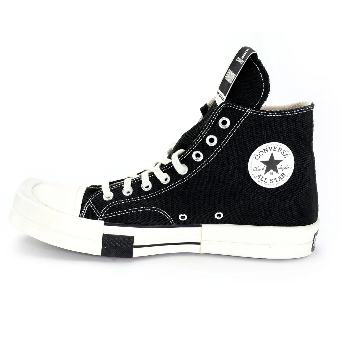 Converse Rick Owens x TURBODRK Chuck 70 High Black for Sale