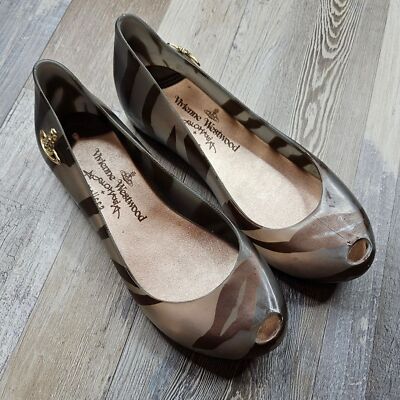 Melissa x Vivienne Westwood Anglomania Rubber Animal Print Flats