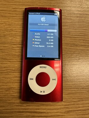 Apple iPod A1320 - No. 2317 - 5th Generation -Red - SCRACTH ON