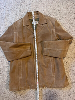 Wilsons Leather “M.Julian “ Tan Suede Leather Jacket Mens Size XL
