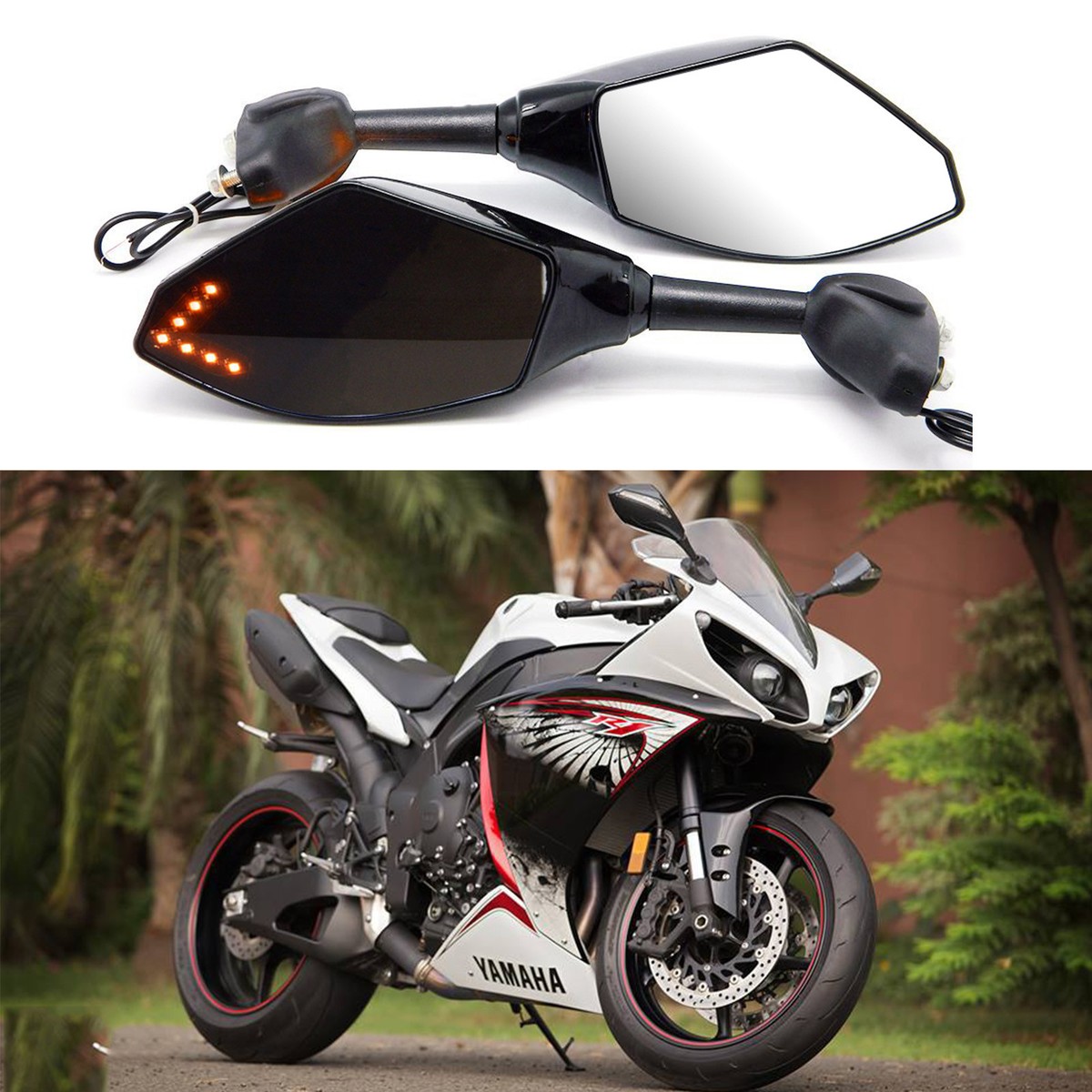 For 2001 2002 2003 2004 2005 2006 Yamaha YZF R6 FZ6R LED TURN