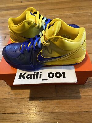 Nike Zoom Kobe IV 4 RINGS Size 10.5 4 RINGS 344335-400 MLK Venom