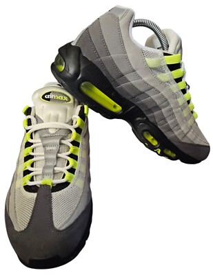 Nike Air Max 95 OG Neon 2015 Black White Grey Green Mens Size 8