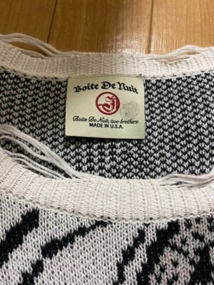 NIGHT CLUB × JUN INAGAWA Collaboration Sweater Knit Men Size S