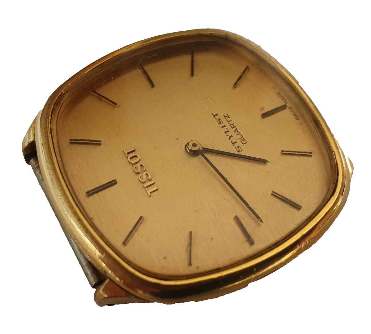 Vintage TISSOT STYLIST QUARTZ T2032 HSS Two Jewels Swis Made From