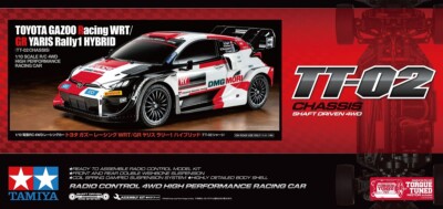 Tamiya 58716-60A 1/10 RC Car TT-02 Toyota GAZOO Racing WRT/GR