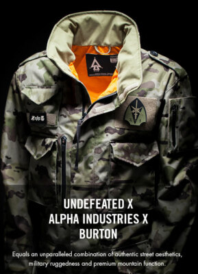 Burton X Alpha Industries X Undefeated Collab M65 Camo Snow Jacket