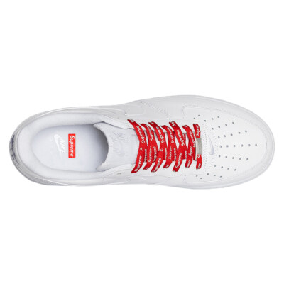 Size 9.5 - Nike Air Force 1 x Supreme Low Box Logo - White for
