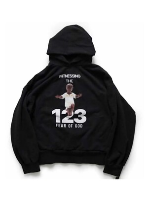 Fear of God x RRR 123 The Witness Hoodie Sz XL | eBay