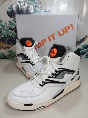 Size 13 - Reebok Pump TZ White Black for sale online | eBay
