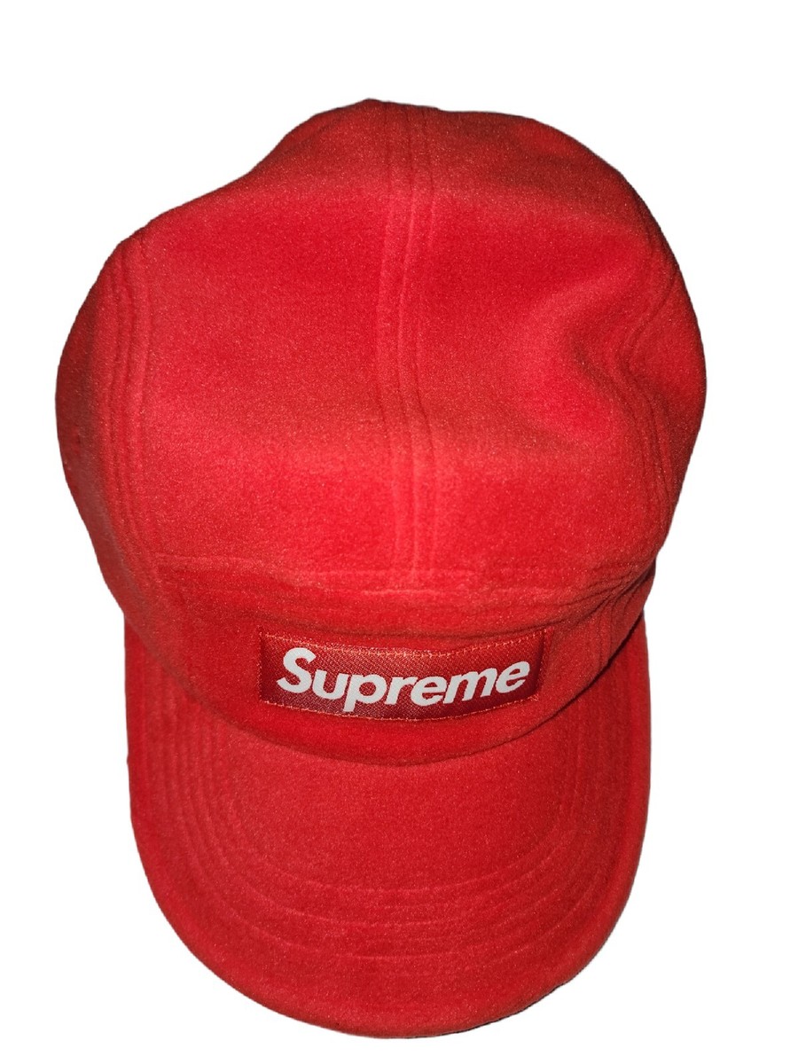 Supreme Polartec Camp Cap Red Strap 5 Panel Classic Fleece | eBay