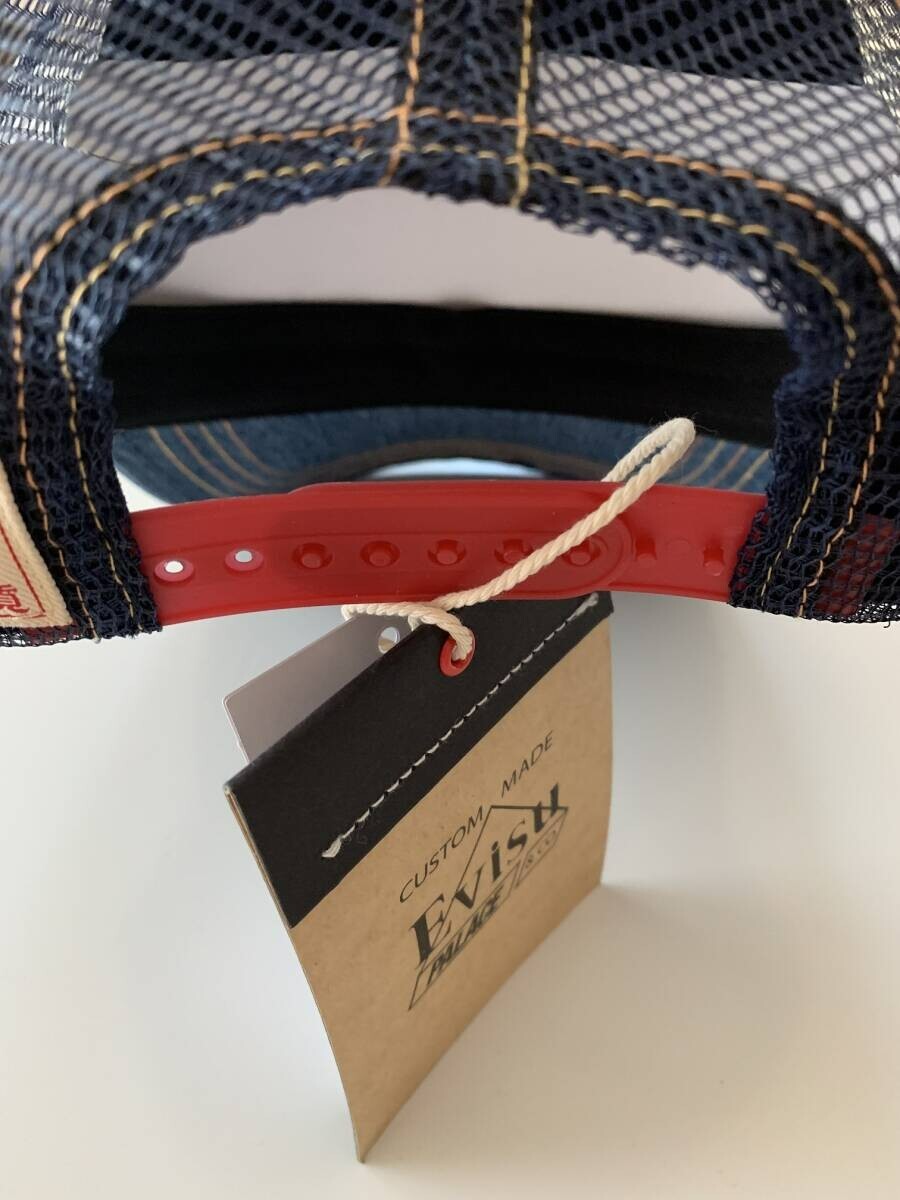 Palace Skateboards Denim Cap EVISU Collabo Dice Mesh Trucker Size