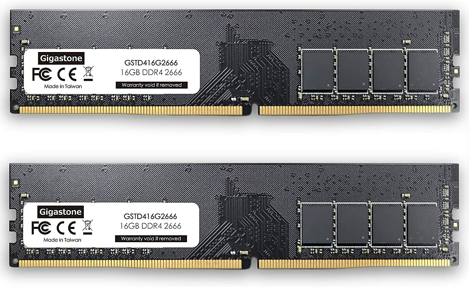 Gigastone DDR4 32GB (16GBx2) 2666MHz PC4-21300 CL19 1.2V UDIMM 288